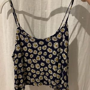 Forever 21 daisy crop tank top